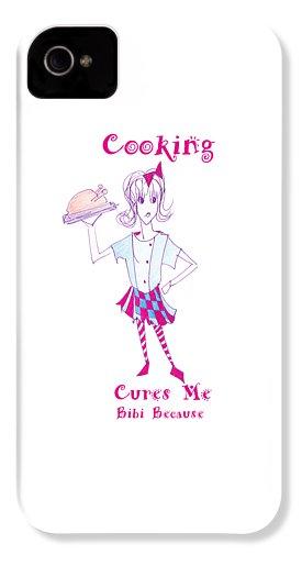 Cooking Cures Me Bibi Because phone case for iPhone 11 featuring a vibrant cooking-themed design by Sharon Tatem.